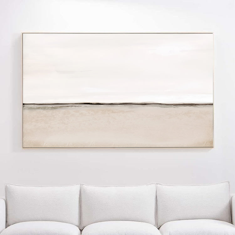 Modern Beige Wall Art Acrylic Painting on Canvas, modern wall art, Noho Art Gallery