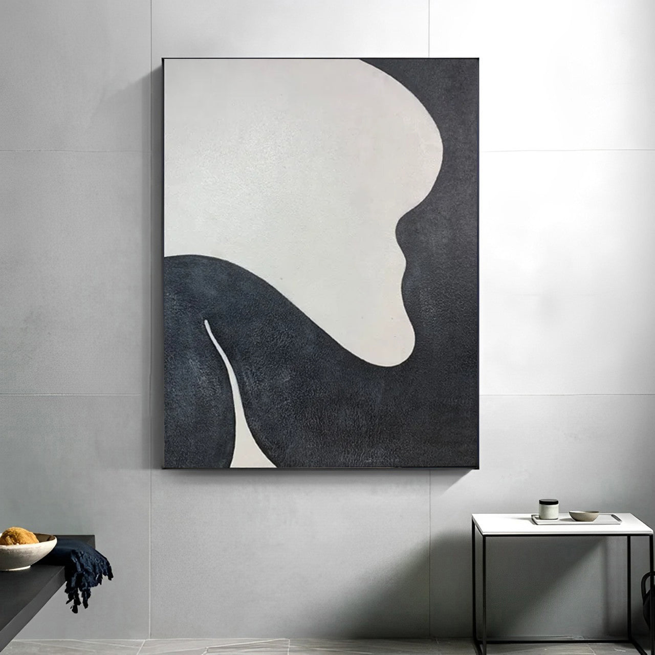 black and white paintings, Modern wall art, Noho Art