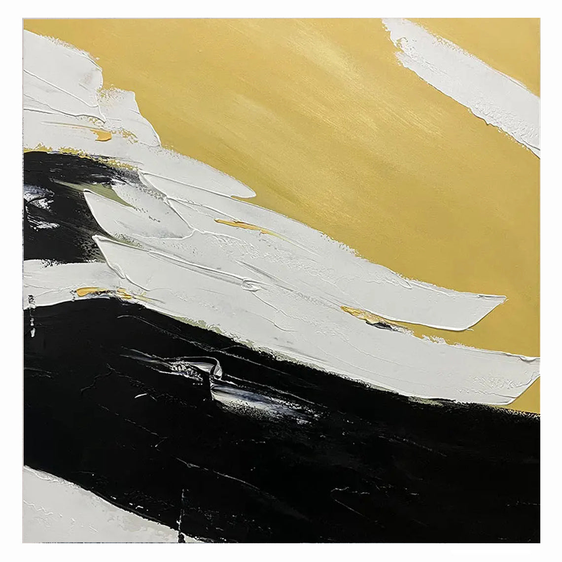 black and yellow abstract art, Noho Art Gallery