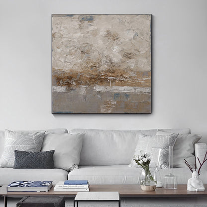 brown abstract painting, dark brown wall art painting, Noho Art Gallery