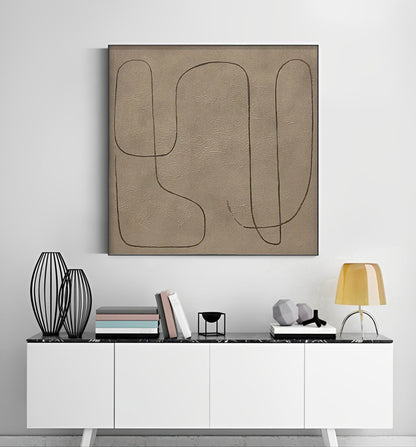 brown canvas art for sale, brown abstract painting, Noho Art Gallery