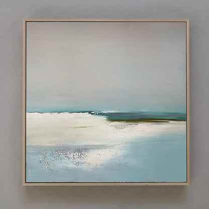 LIMITED EDITION - Blue Horizon - Blue and Green Landscape Oil Painting on Canvas - 20% OFF N o H o