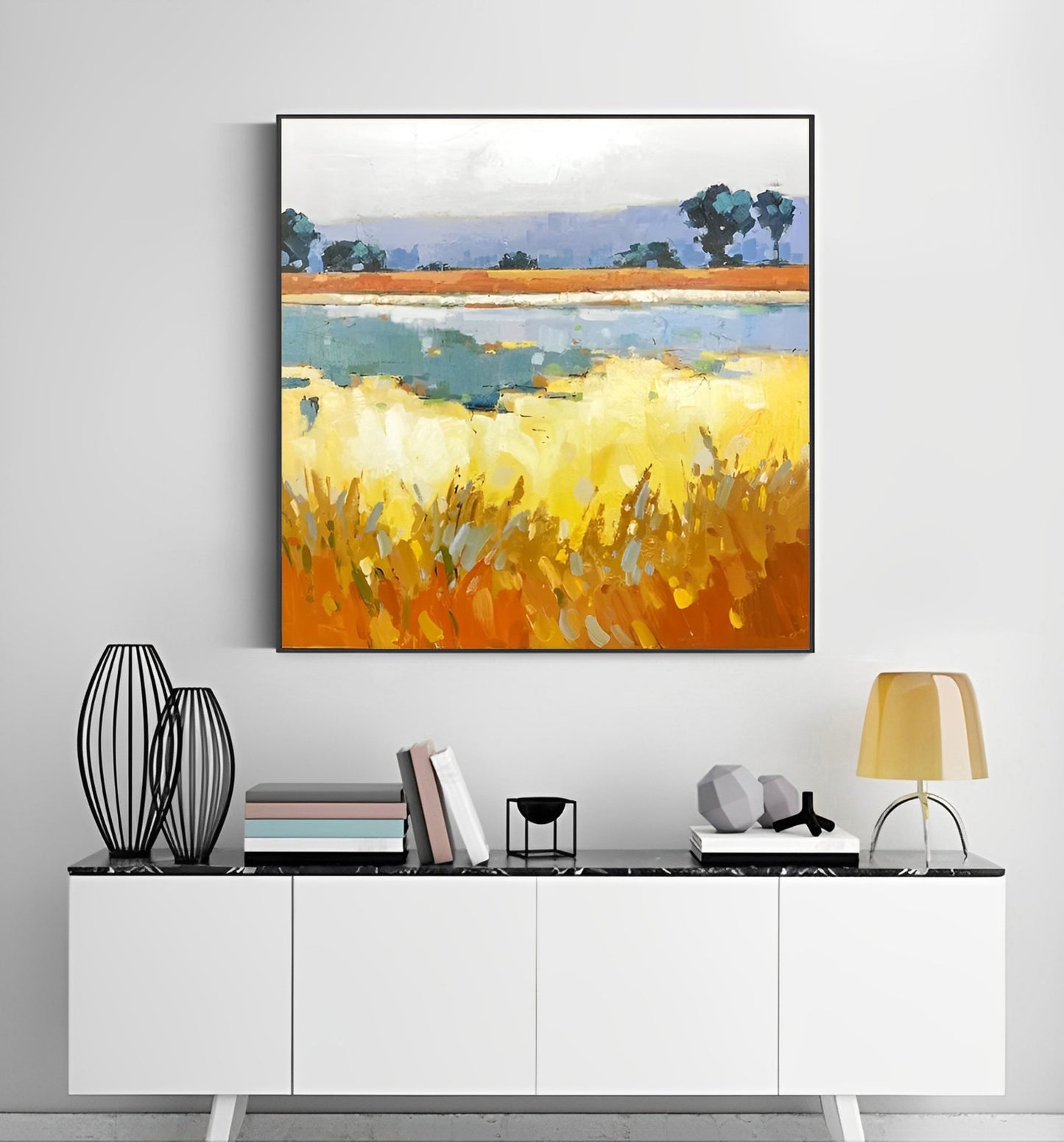 Dreamy - Large Color Field Painting on Canvas