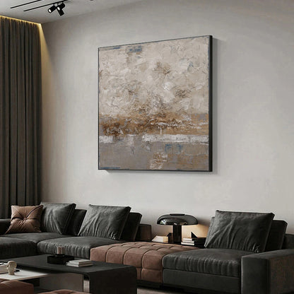 textured dark brown wall art, dark brown abstract painting for sale, Noho Art Gallery