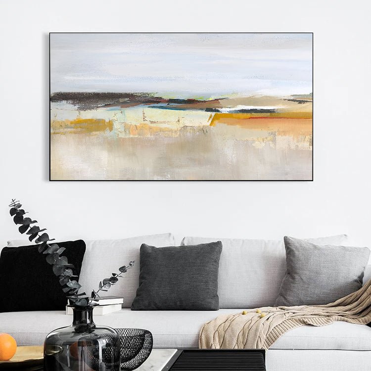 Lumiar - Modern Colorful Abstract Landscape Painting on Canvas