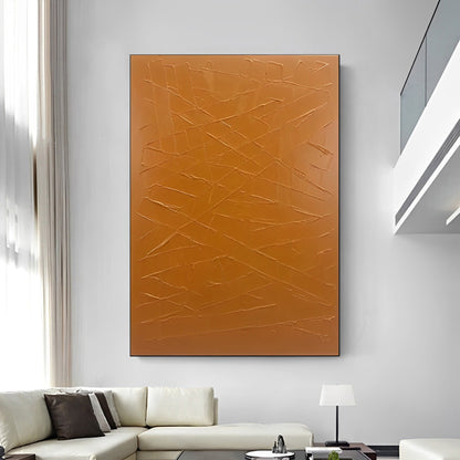 Feelings - Large Abstract Orange Wall Art Canvas Painting