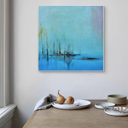 Profound - Blue Wall Art Canvas For  your Living Room Decor