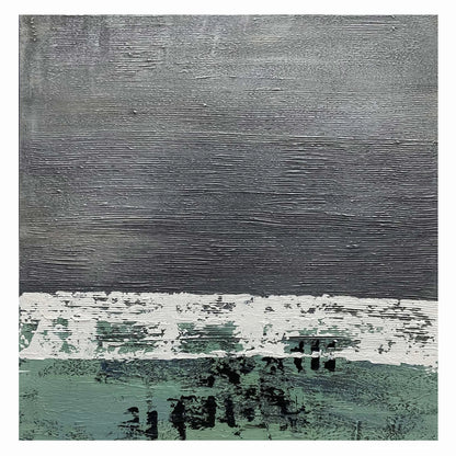 green and grey abstract wall art for sale, green grey painting, Noho Art Gallery