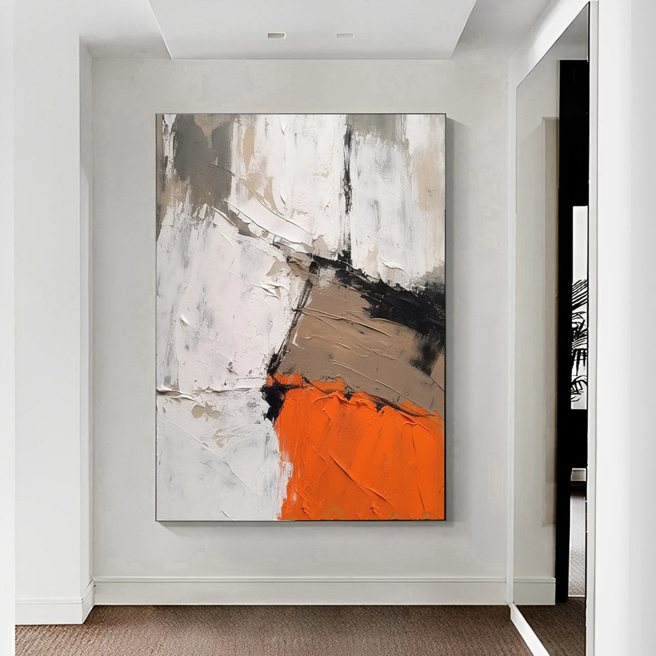 large abstract modern art painting