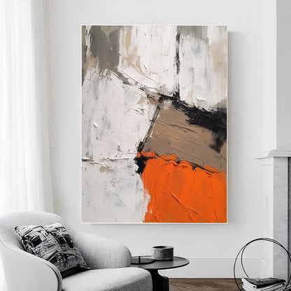 large abstract painting on canvas