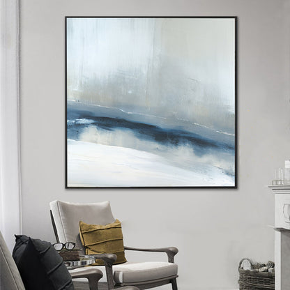 Horizon - Light Blue Wall Art Acrylic Painting