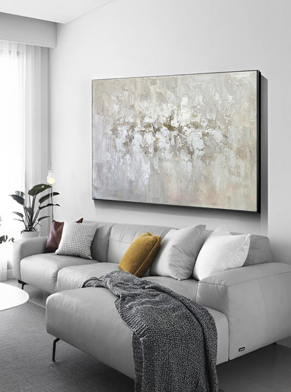 Anodyne - Large Contemporary Neutral Wall Art Painting