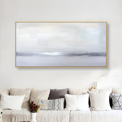 Glam - Large Silver wall Art Oil Painting