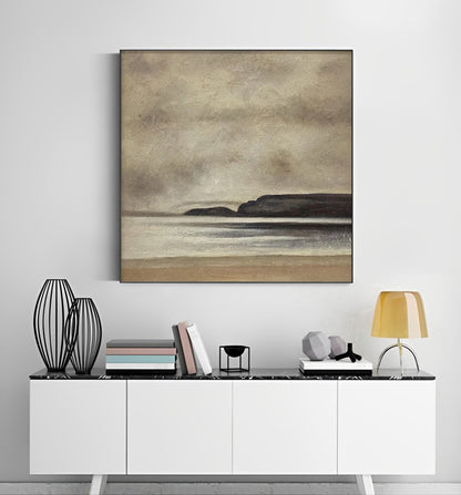 seashore painting on canvas, abstract seashore painting for sale, Noho Art Gallery