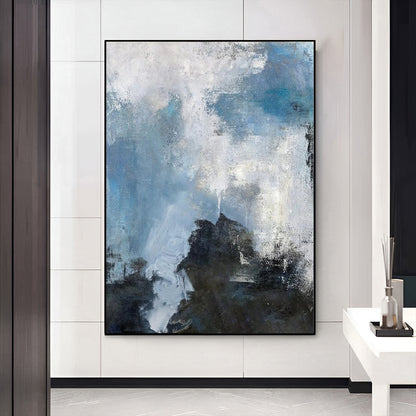 Infinit - Extra Large Abstract Blue Painting on Canvas