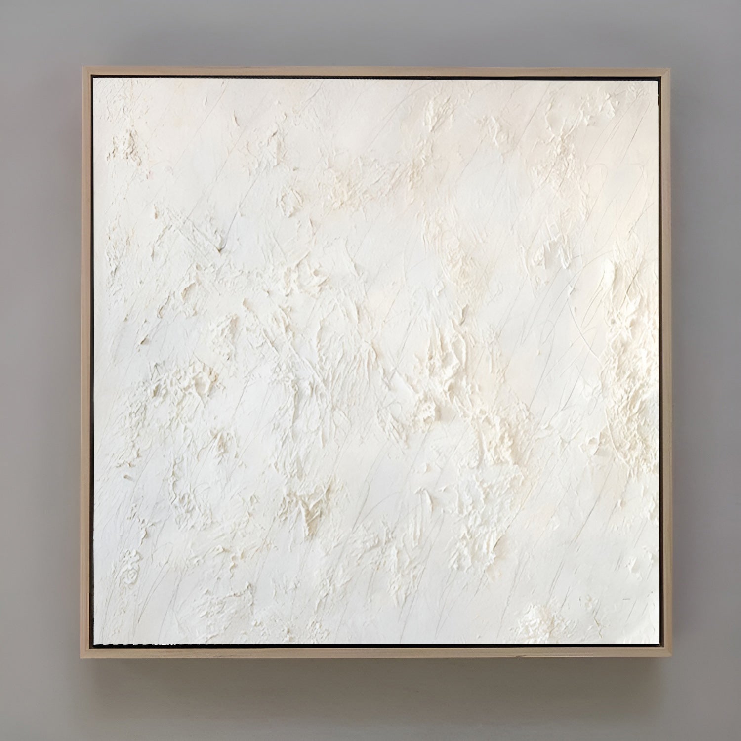 Blanche - Large White textured Painting