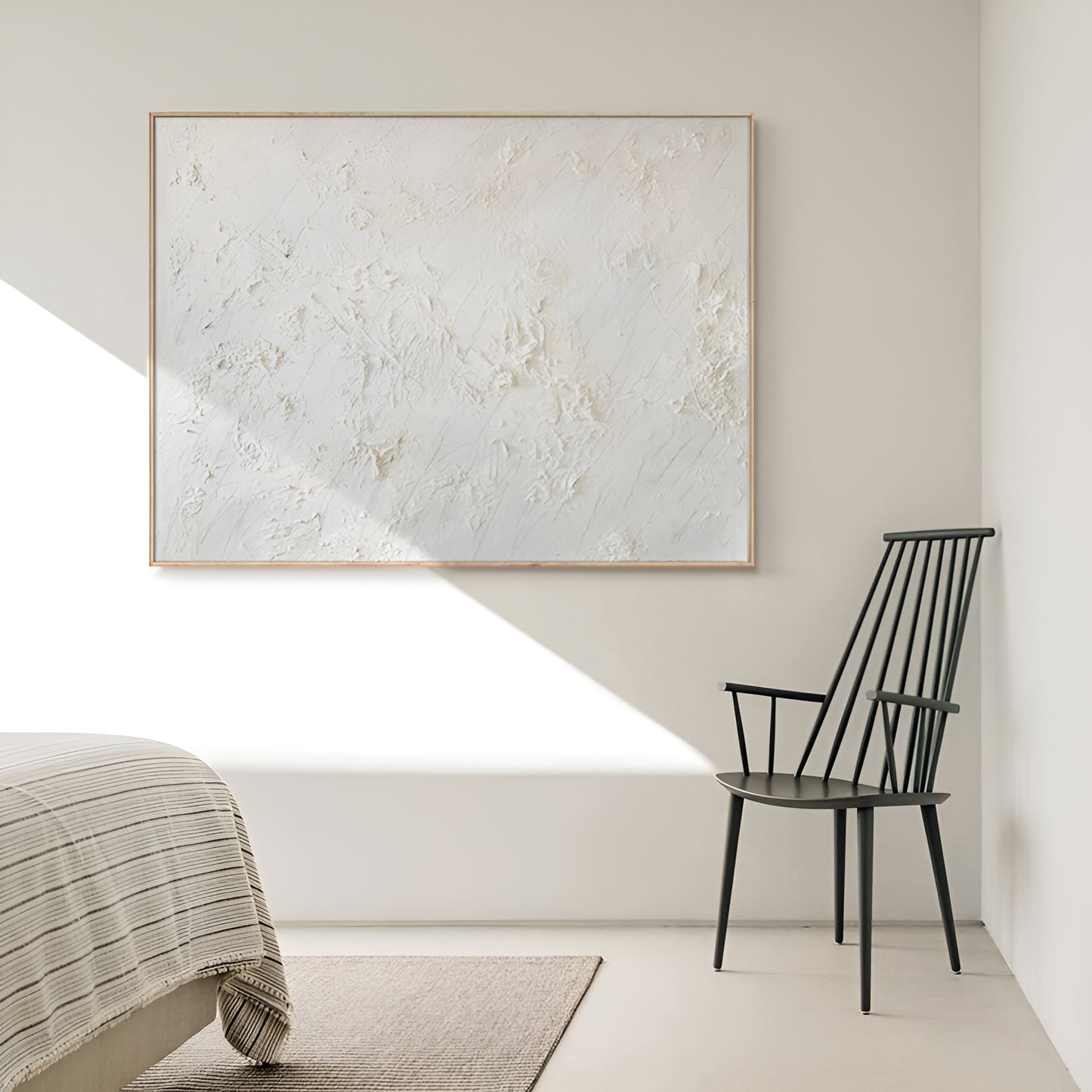 Blanche - Large White textured Painting