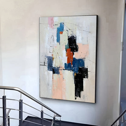 Discover This Stunning Colorful Abstract Large Painting For Living Room