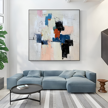 Discover This Stunning Colorful Abstract Large Painting For Living Room