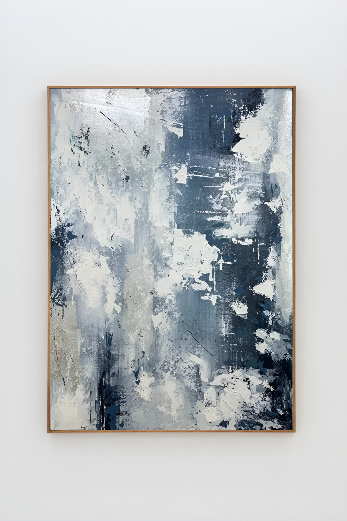 Skyview - Extra Large Blue and White Painting on Canvas