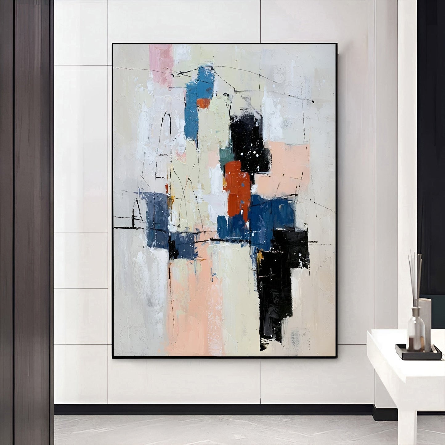 Discover This Stunning Colorful Abstract Large Painting For Living Room