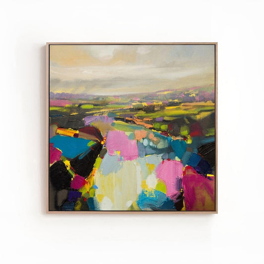 Fukei - Colorful Abstract Landscape Painting on Canvas