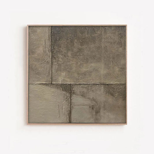 Sauté - Large Minimalist Brown Wall Art Painting on Canvas