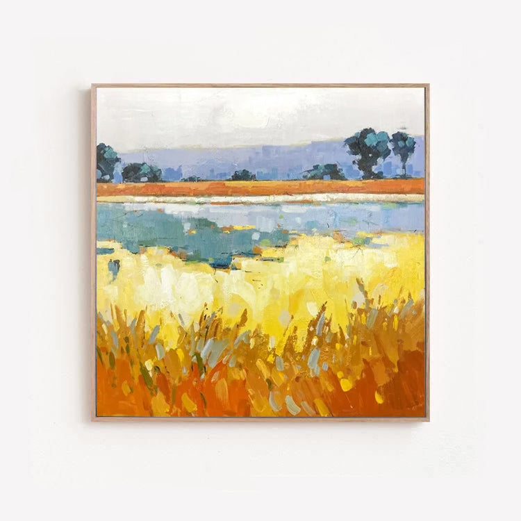 Dreamy - Large Color Field Painting on Canvas