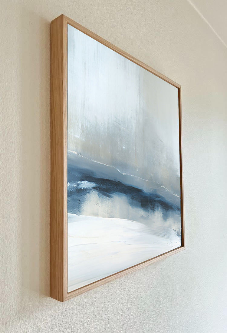 Horizon - Light Blue Wall Art Acrylic Painting