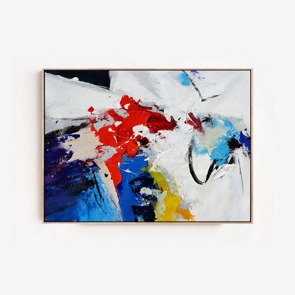 Canva - Large Abstract Colorful Canvas Art Painting