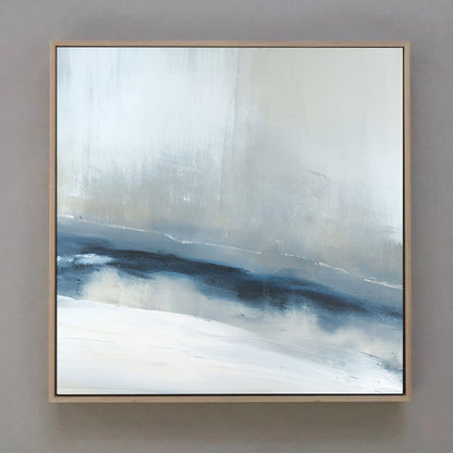 Horizon - Light Blue Wall Art Acrylic Painting