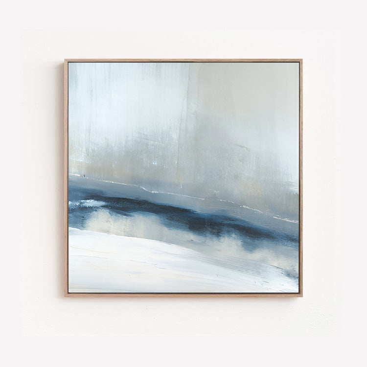 Horizon - Light Blue Wall Art Acrylic Painting