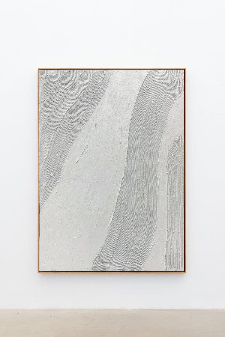 White on White Painting, Large Textured Art Canvas | Noho Art Gallery