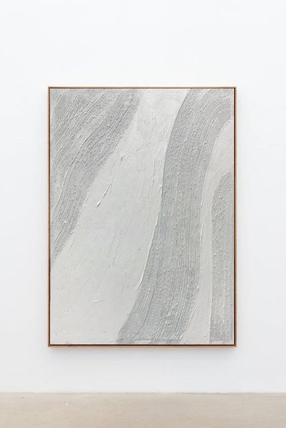 White on White Painting, Large Textured Art Canvas | Noho Art Gallery