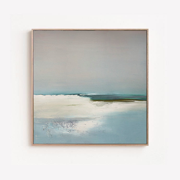 LIMITED EDITION - Blue Horizon - Blue and Green Landscape Oil Painting on Canvas - 20% OFF N o H o