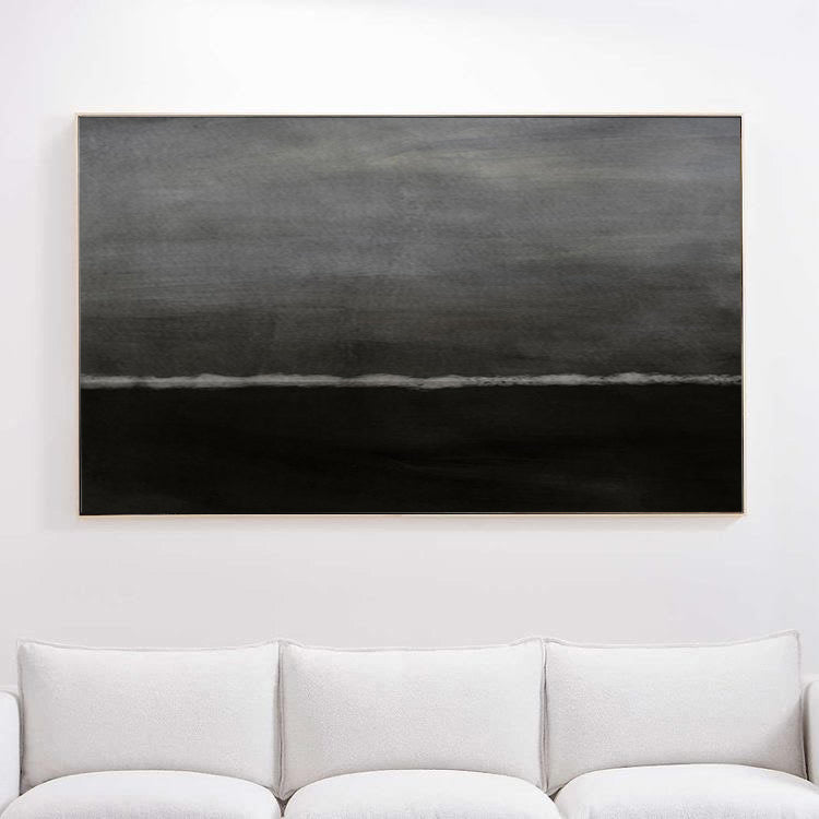 Black Canvas Painting | Buy Large Black Canvas Art | Noho Art Gallery