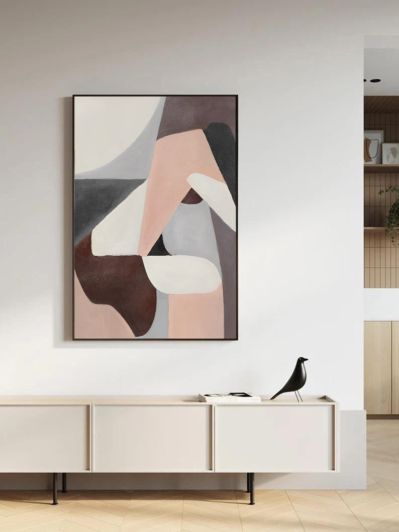 NEW - Figurative - Abstract Geometric Painting on Canvas - 20% OFF N o H o