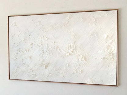 Blanche - Large White textured Painting