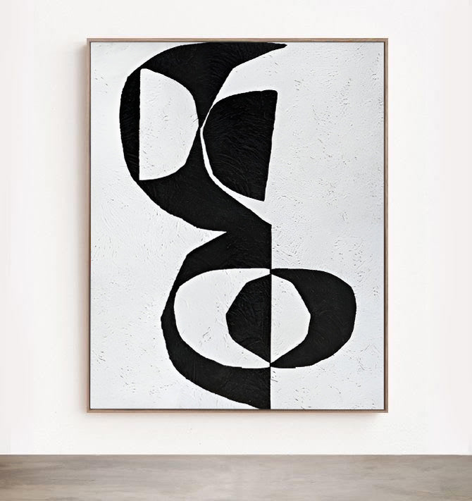 Black and White Abstract Painting | Modern Painting | Noho Art Gallery