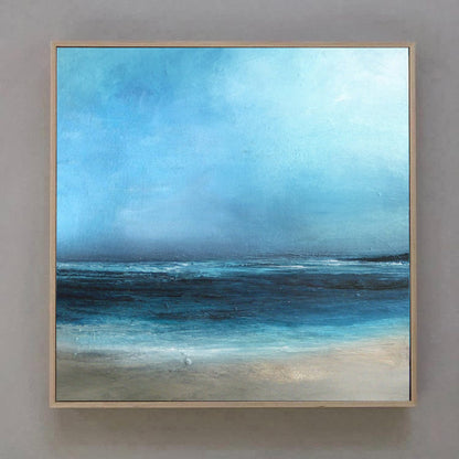 Mirage - Large Blue Ocean Painting on Canvas N o H o