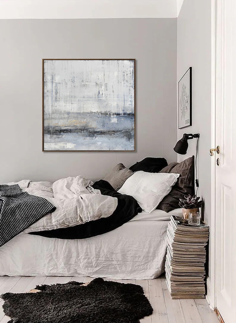 Mono - Grey Wall Art Acrylic Painting