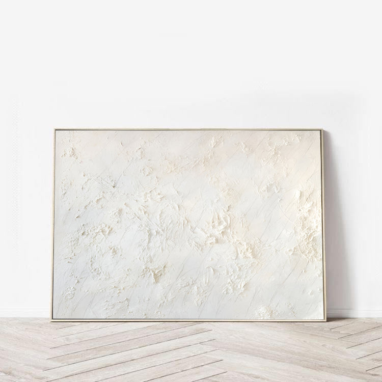 Blanche - Large White textured Painting