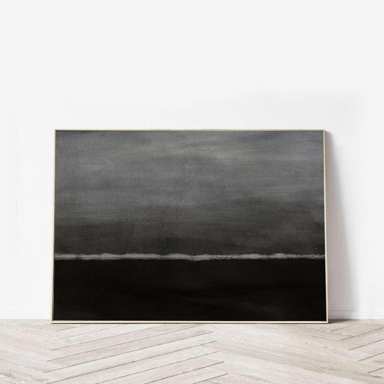 Black Canvas Painting | Buy Large Black Canvas Art | Noho Art Gallery