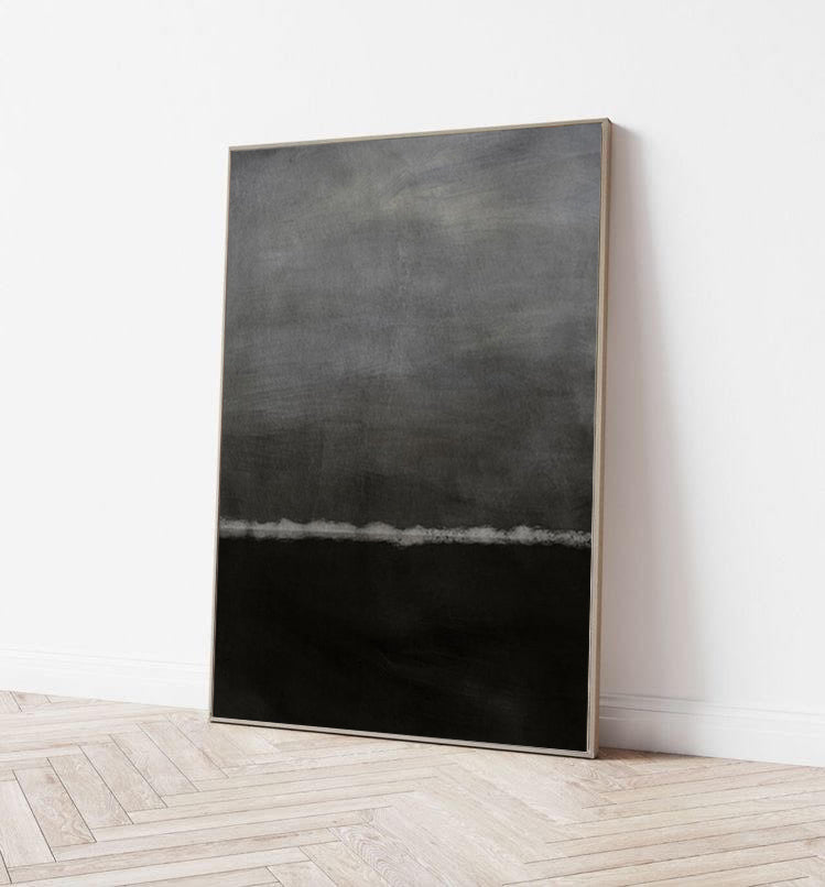 Black Canvas Painting | Buy Large Black Canvas Art | Noho Art Gallery