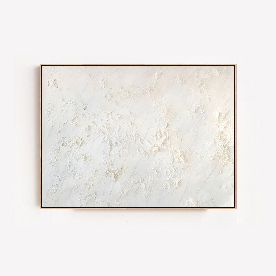 Blanche - Large White textured Painting