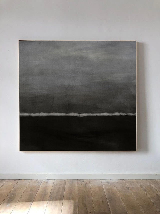 Black Canvas Painting | Buy Large Black Canvas Art | Noho Art Gallery