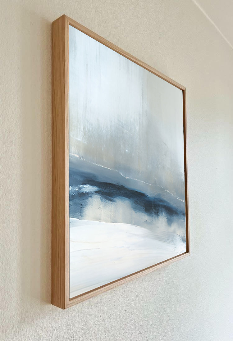 Horizon - Light Blue Wall Art Acrylic Painting