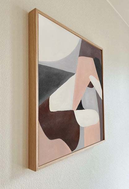 NEW - Figurative - Abstract Geometric Painting on Canvas - 20% OFF N o H o