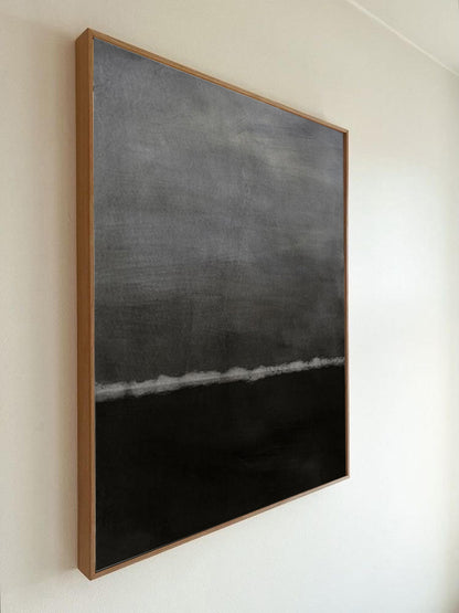 Black Canvas Painting | Buy Large Black Canvas Art | Noho Art Gallery