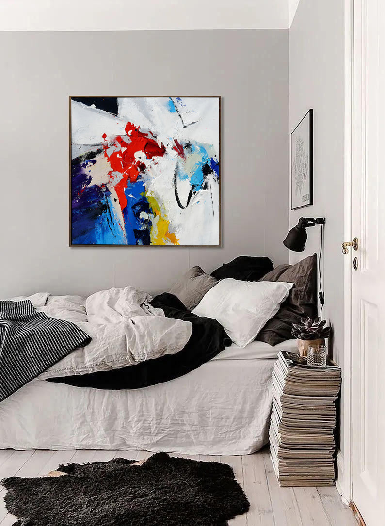 Canva - Large Abstract Colorful Canvas Art Painting